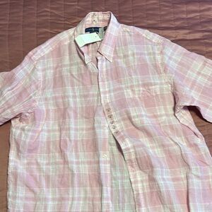 Ralph Lauren Pink Plaid Men's Shirt